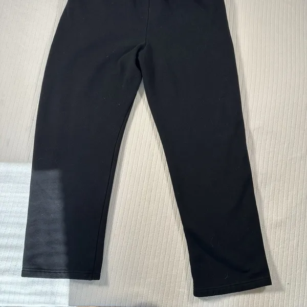 Pink Victoria’s Secret Women’s Medium Black Jogger Sweatpants Striped Logo - Image 8