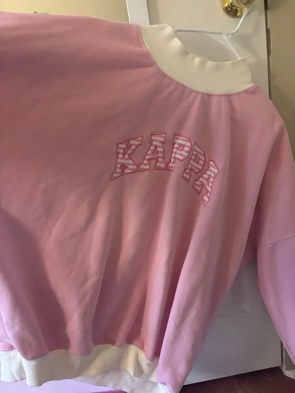 Pink oversized sorority crewneck - Image 2