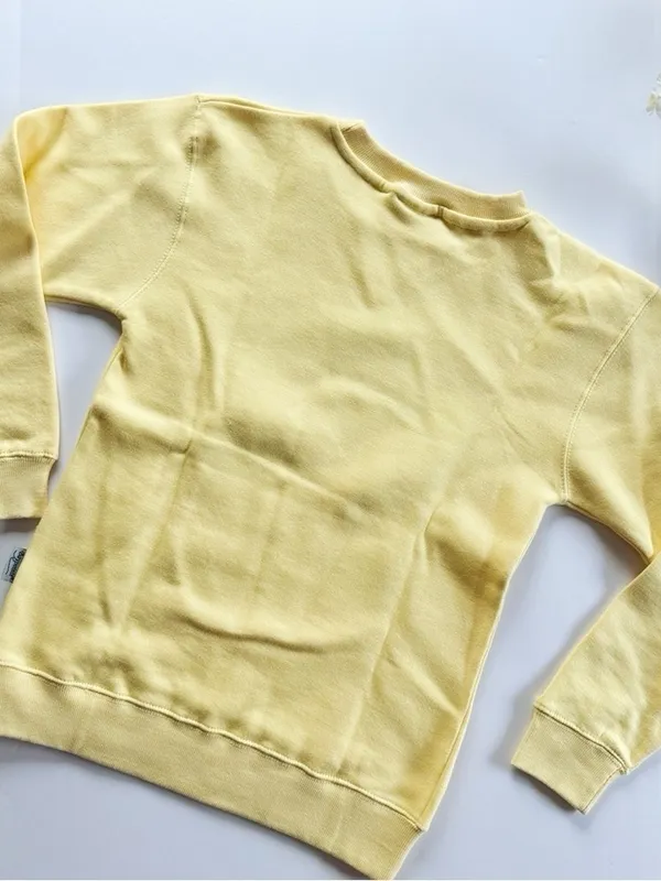 NEW Boutique Branson Yellow Sweatshirt Top Size S/M - Image 5