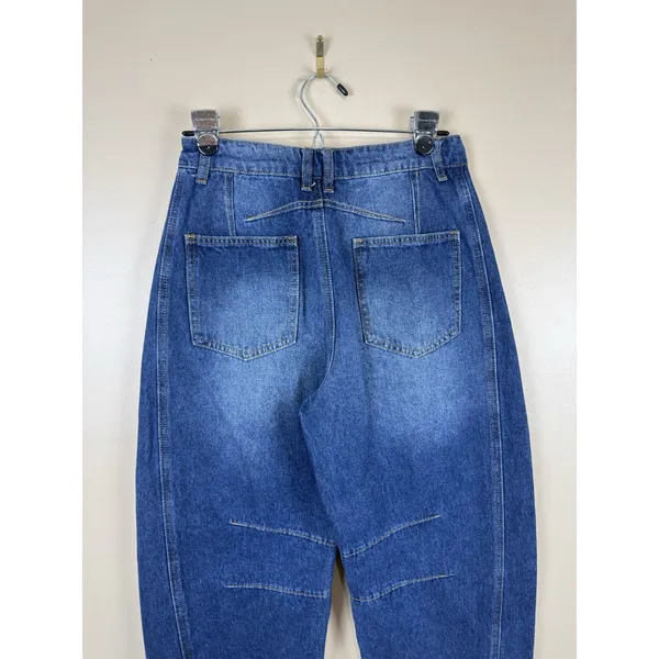 Baggy Jeans Women’s Size 4 Blue Medium Wash Barrel Y2K Grunge 80s 90s VTG - Image 8