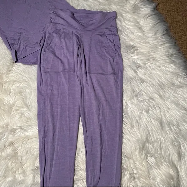 Dagsmejan Women's Size XS/S‎ Pajama Set Light Purple Nattwarm Merino Wool Sweden - Image 6