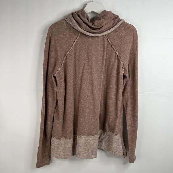 FP Beach Free People S / M Top Cowlneck Cocoon Pullover Oversized Slouchy Rose - Image 11