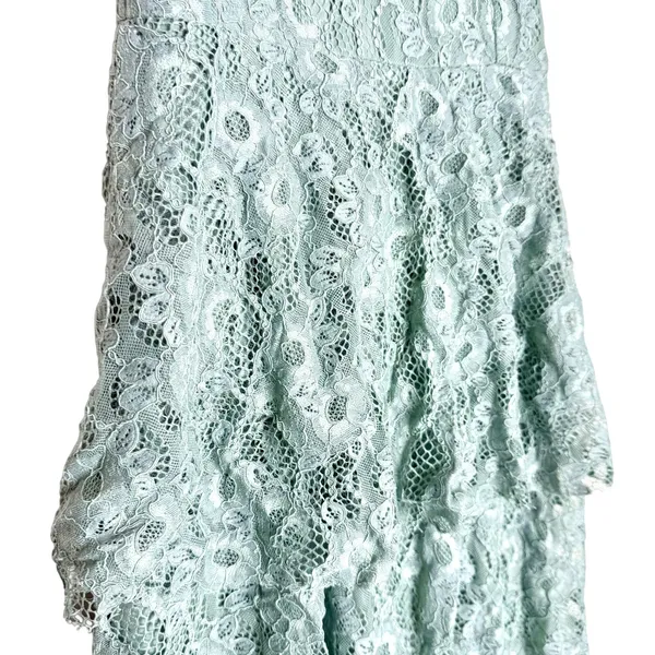 Lulus Floral Lace Sleeveless Tiered Maxi Dress Small Fairycore Coquette Formal - Image 5