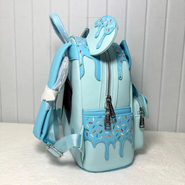 Loungefly Disney Minnie Mouse Lollipop Blue Sprinkle Ears ‎ Backpack - New - Image 4