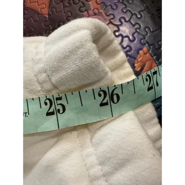 Tna Cozyaf Fleece Sweatpants White‎ XS Elastic Waist Drawstring Joggers - Image 8