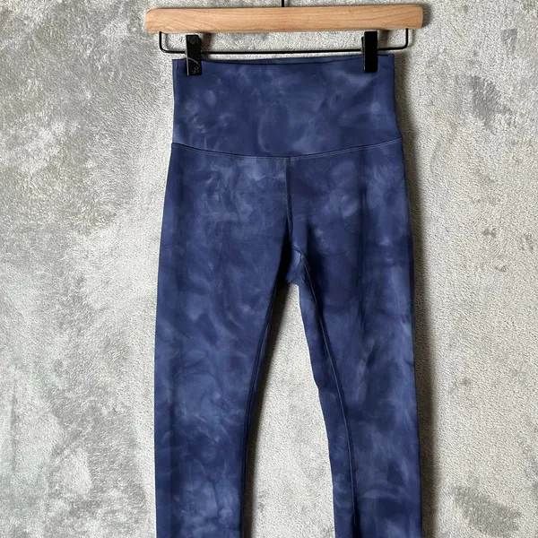 Lululemon Wunder Train High-Rise Tight 25" Diamond Dye Shade Naval Blue Size 4 - Image 2