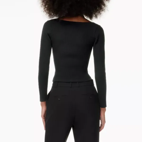 Aritzia Sculpt Knit Sweetheart Longsleeve - Image 4