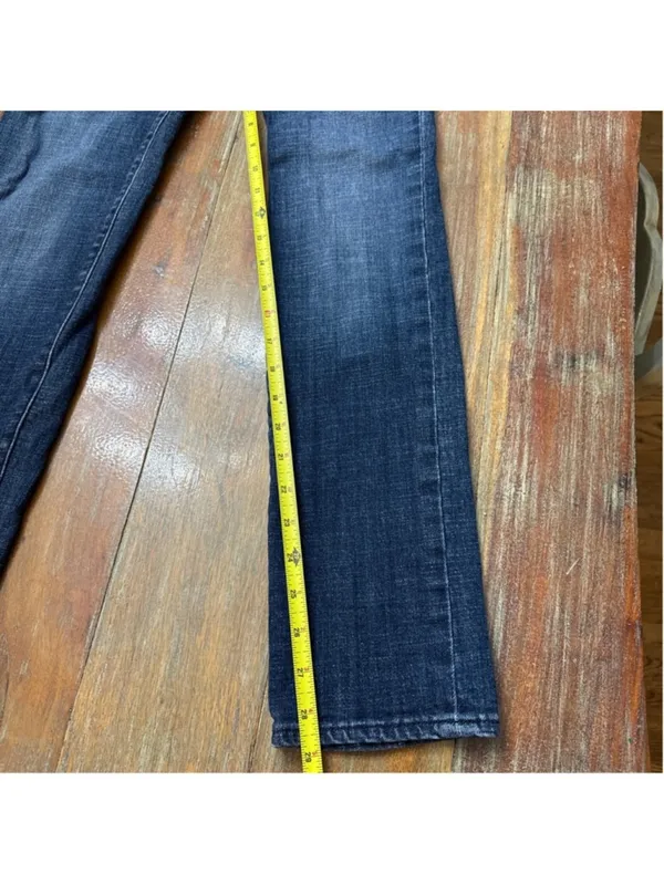 J Crew Blue Denim Straight Leg Jeans Size 27 Short - Image 9