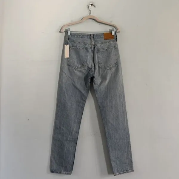 Aritzia‎ Denim Forum Ex-Boyfriend Vintage Desert Jeans Light Wash NWT Size 24 - Image 4