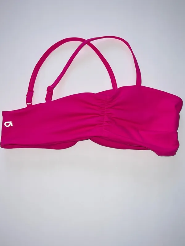 GAP Hot Pink Bandeau Swimsuit top Sports Bra - Image 5