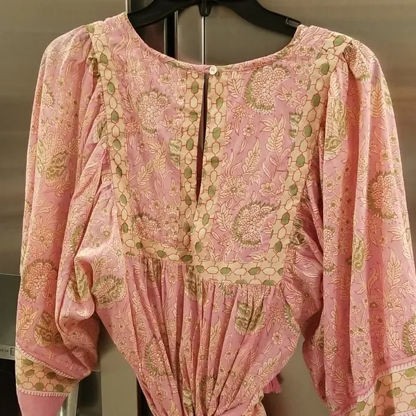 💕CLEOBELLA💕 Magdalena Mini Dress ~ Pink Wildflower Block Print Medium M NWT - Image 14