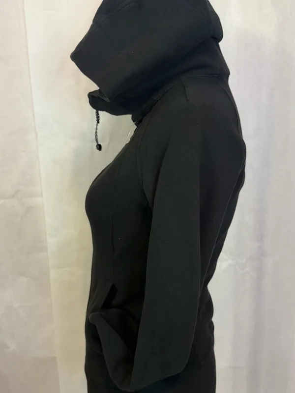 lululemon athletica Black Hooded Zip Bomber Jacket - Image 5
