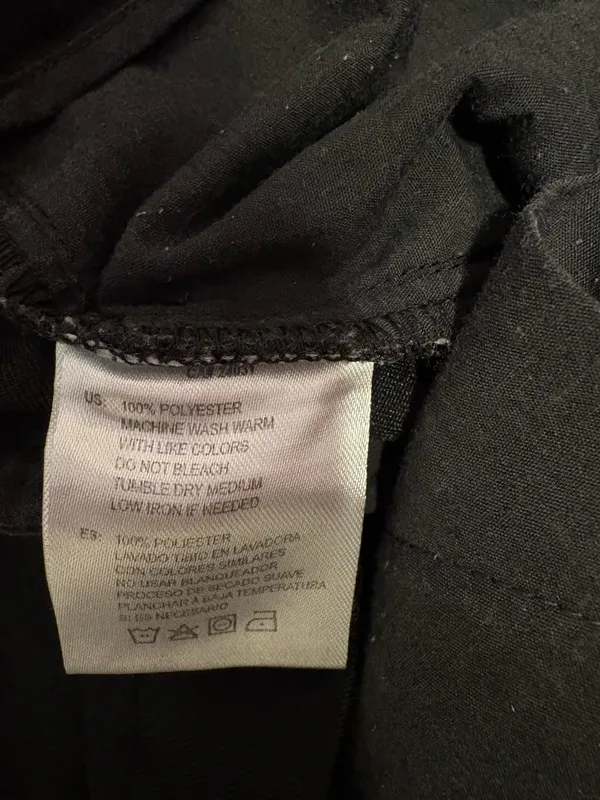 Oobe Chick-fil-A Employee Uniform Pants 0/29 Black Straight Leg Trousers - Image 5
