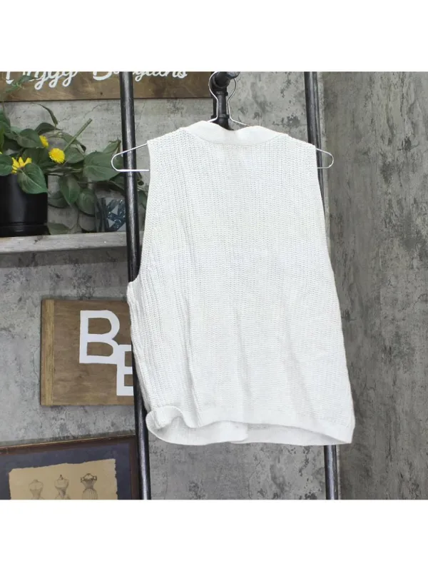 NWT Universal Thread Womens Button-Front Sweater Vest 94429990 Light Gray XXL - Image 3