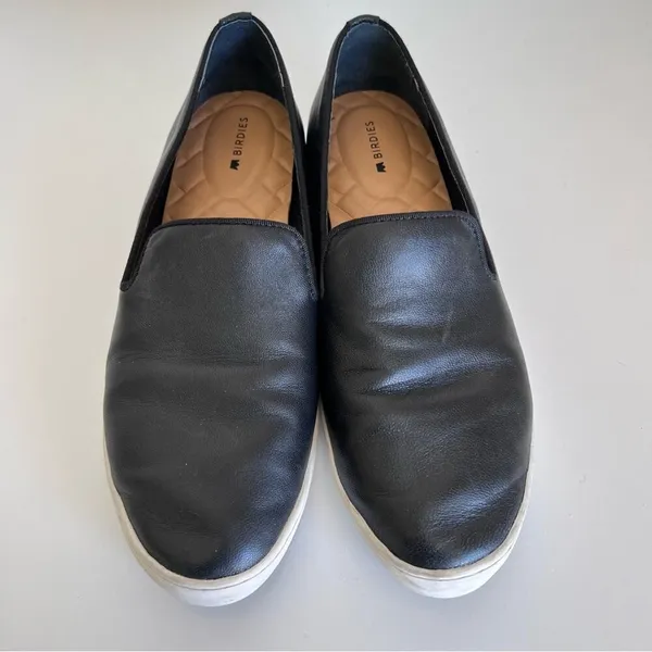 Birdies‎ The Swift Black Leather Slip On Sneakers - Image 2