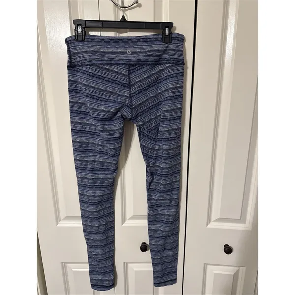Lululemon Wonder Under Space Dye Sapphire Blue Size 4 Or 6 Full Length Leggings - Image 2