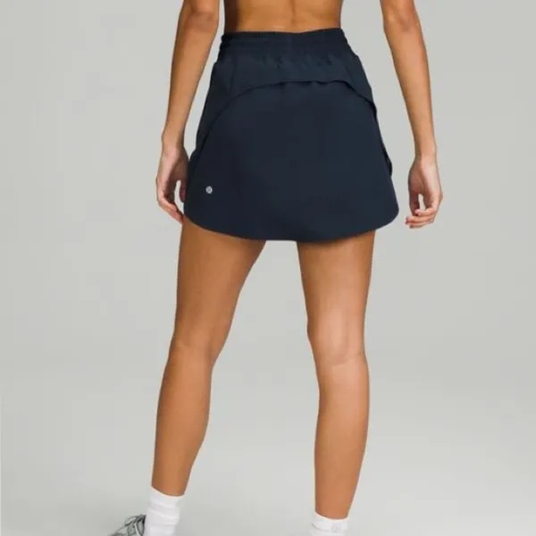 Lululemon Navy Blue Hotty Hot‎ High-Rise Skirt - Image 2