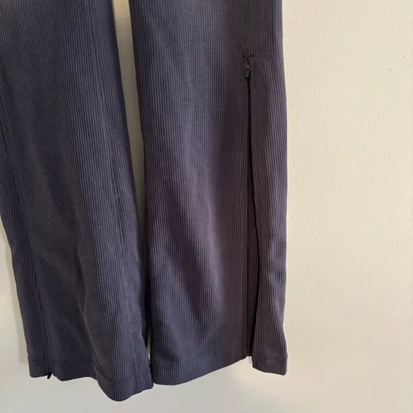 Lululemon Brushed Softstreme Ribbed Zip Flared Pant - Image 5
