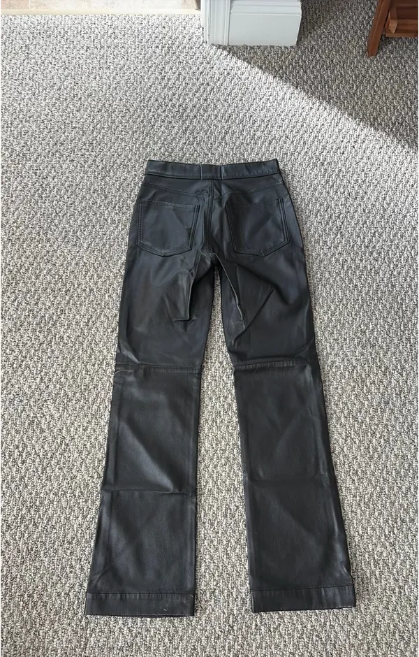 revice Denim leather black pants - Image 2