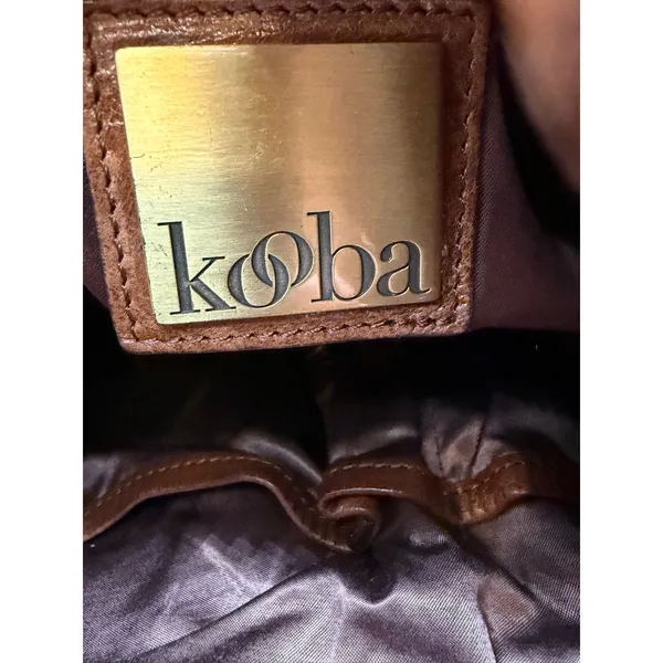 Kooba Hobo Bag Womens Large Brown Leather Multi Zip Slouchy Shoulder Bag - Image 8