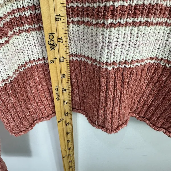 American Eagle Crochet Knit Sweater Womens XS Oversized Earthy Boho 90s Layering - Image 6