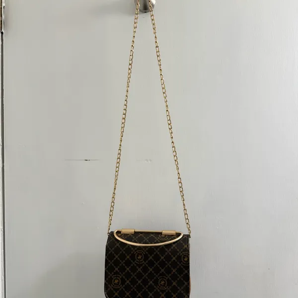 Beverly Hills Polo Club Purse Brown and Gold Small - Image 3