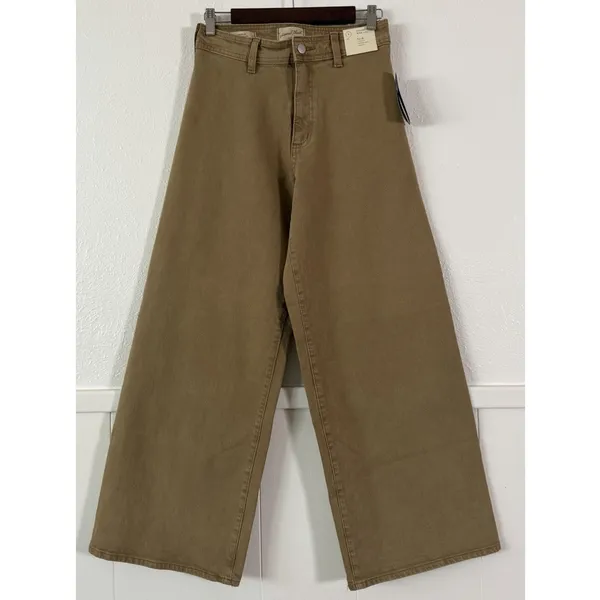 Universal Threads Women’s Sailor Wide Leg Jeans Size 4 Brown High Rise Stretch NW - Image 3
