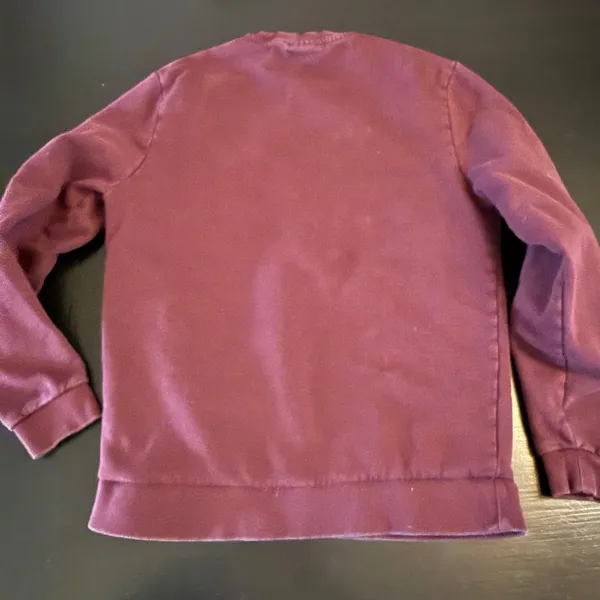 ASOS DESIGN Womens Crew Neck Sweatshirt Burgundy Maroon Fleece Pullover Size S‎ - Image 7
