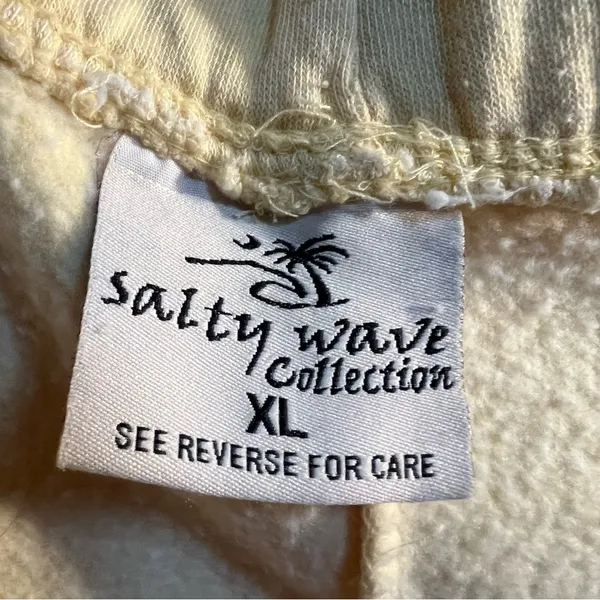 Salty Wave Collection Women's Size‎ XL Sweat Shorts Butter Yellow Topsail Island - Image 6