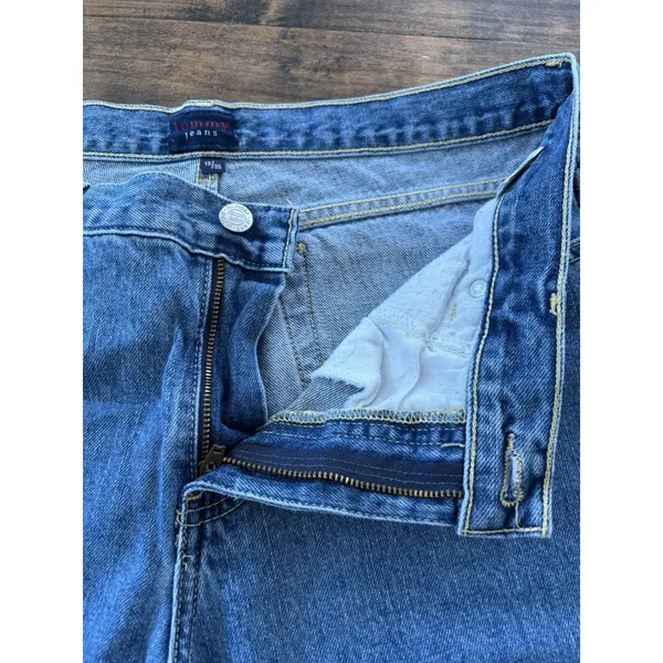 Tommy Hilfiger Jeans Womens 13/30 Vintage Freedom Y2K Pants Flag Patch USA Adult - Image 10