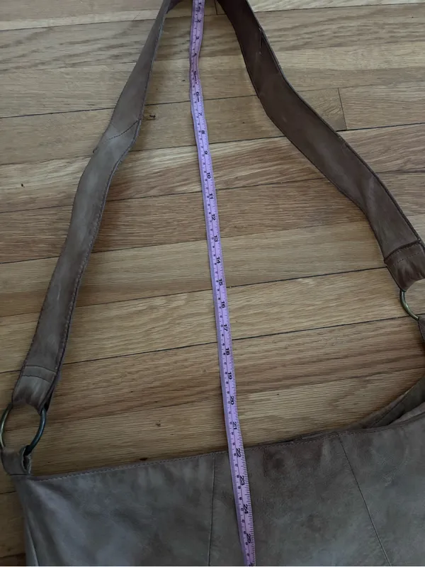 Y2K Old Navy Genuine Leather Large Satchel Purse - Image 4