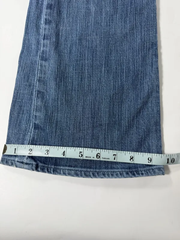 Y2K Gap Low Rise Flare Jeans Women’s 6 Ankle Light Wash Stretch Denim - Image 6