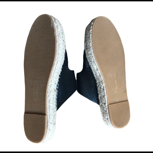 Steven By Steve Madden Black Lapis Espadrille Leather Platform Sandal 8M Bohemian - Image 6