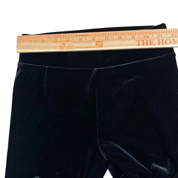 J. Crew Factory Black Stretch Velvet Leggings Cozycore layering - Image 3