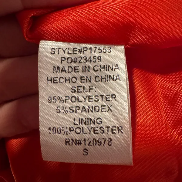 Women's Entro Orange/Red Shorts - Image 5