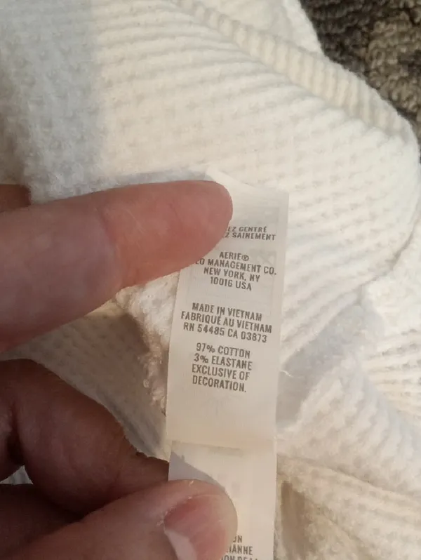 Offline By Aeri Oversized Everyday Cozy Waffle Layering Cotton Henley Size Larg - Image 7