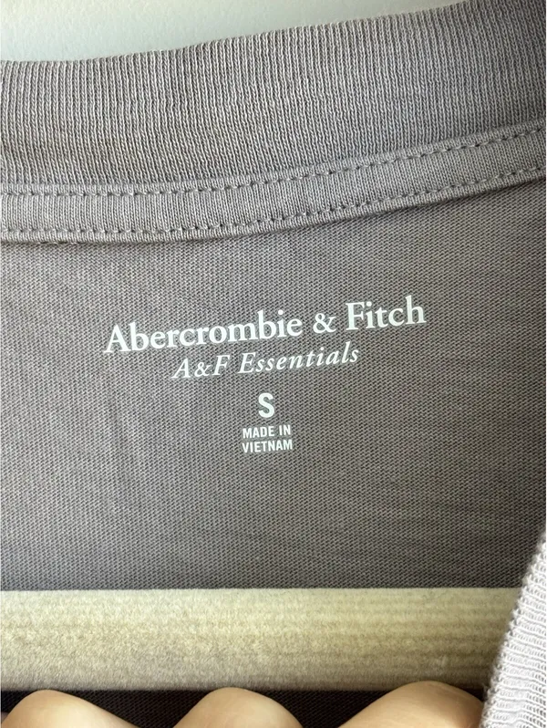 Abercrombie & Fitch Soft Essential Muscle Tank Top Mauve Cotton Size S - Image 3
