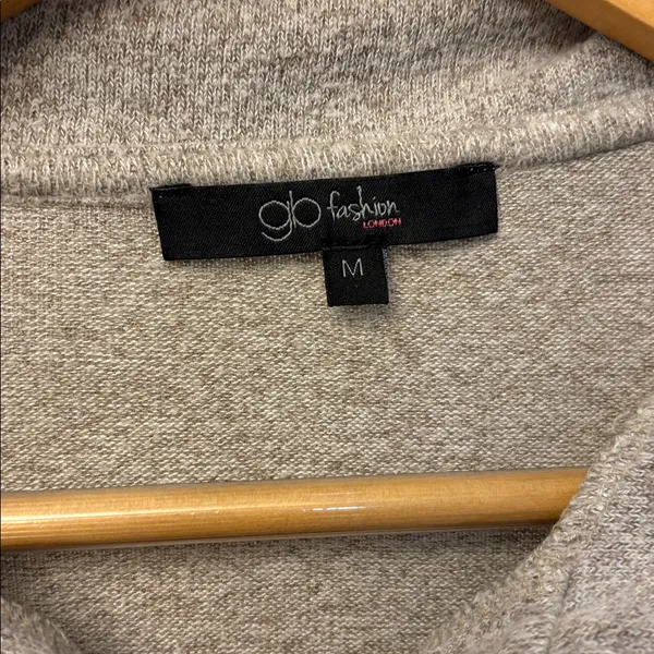 A New Day Cropped Button-Front Polo Sweater - Grey - Image 2