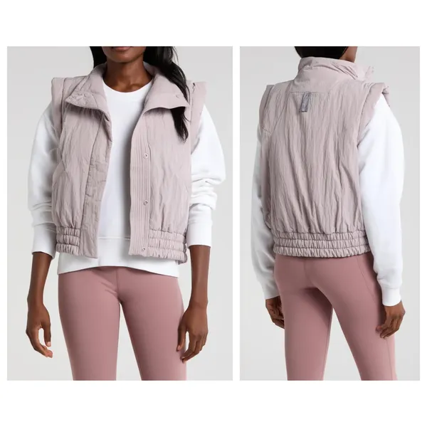NEW Free People FP Movement Scrunch Time Puffer Vest Size XS - Image 13