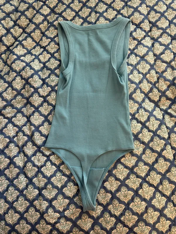 Abercrombie Blue Ribbed Bodysuit - Image 2