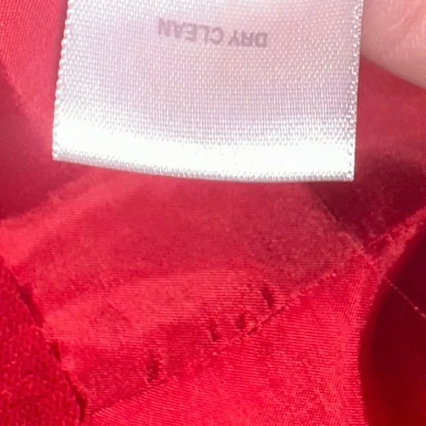 Dress Barn Red Zip Front Corduroy Textured Jacket Women's Large‎ Career Casual - Image 6
