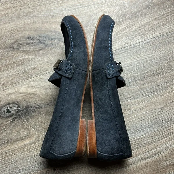 Coach Blue Suede Loafers Size 7.5 B - Image 11
