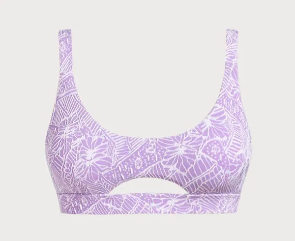 Berlook Purple Textured Cut Out Bikini Top & Bottom Size M - Image 7