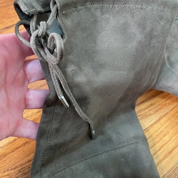 Marc Fisher Side Zip Over The Knee Faux Suede Boots‎ Taupe size 7 - Image 5