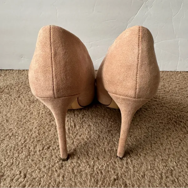 So Me Blush Suede Stiletto Heels Size 7 - Image 4