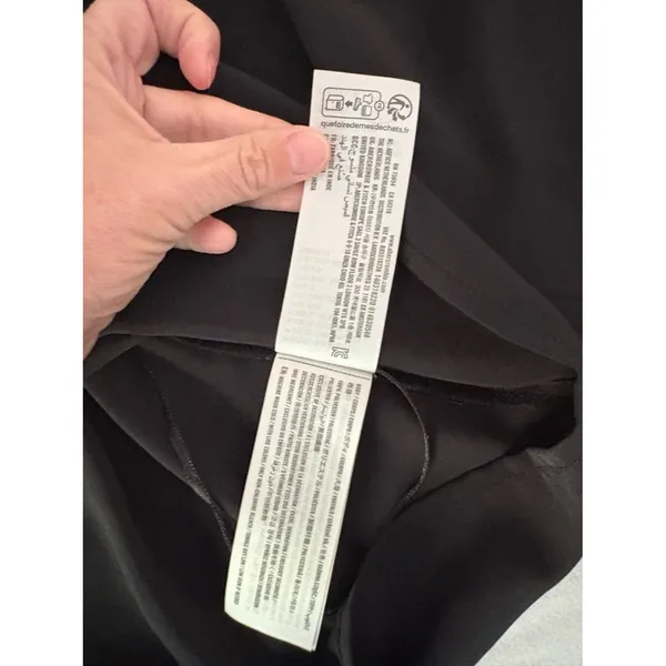 Abercrombie & Fitch Black Sheer Blouse Long Sleeve Size S - Image 6