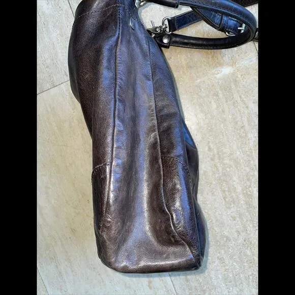 FRYE Melissa Hobo Brown Distressed‎ Leather Shoulder Bag - Image 7