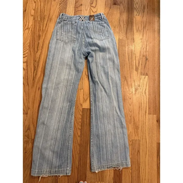 GX Know Who‎ You Are Jeans 7/8 Baggy Wide Leg Skater Y2K Gwen Stefani - Image 2
