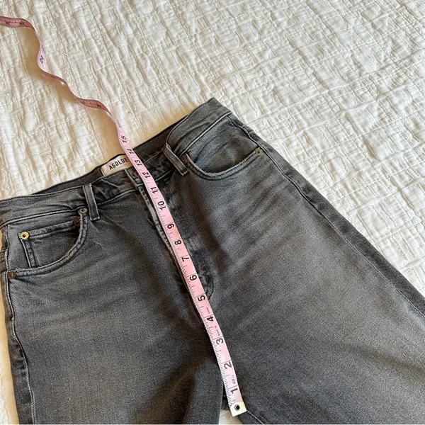 AGOLDE Pinch Waist Skinny Jeans 26 Interlude Black Grey - Image 10