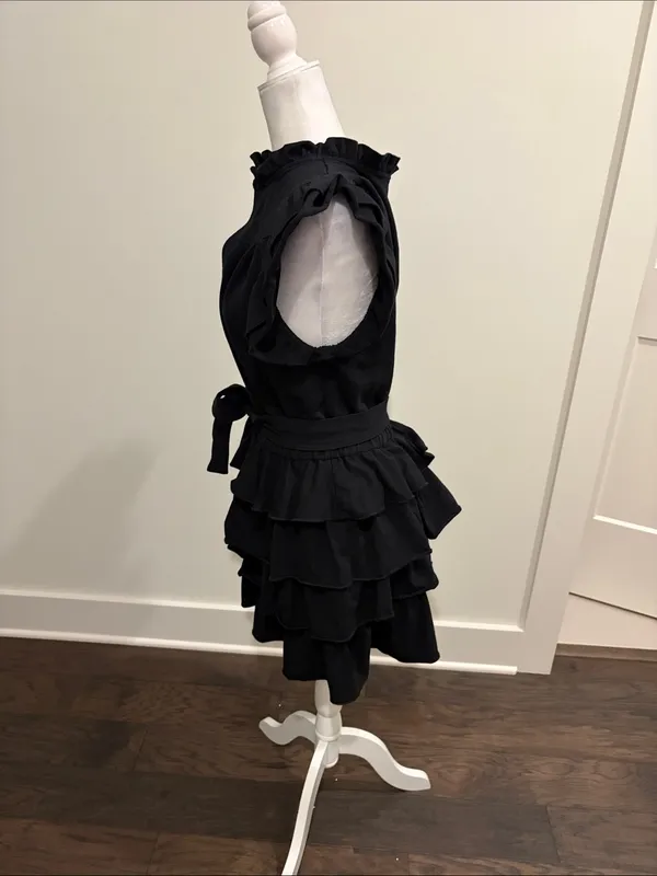 Anthropologie Sundays June Tiered Mini Dress Sz M - Image 6